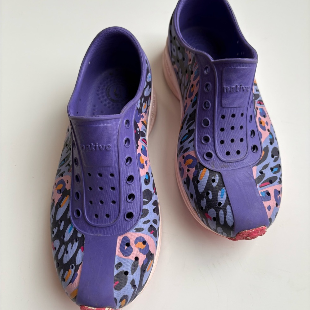 Native Purple and Multicolor Slip-On Shoes